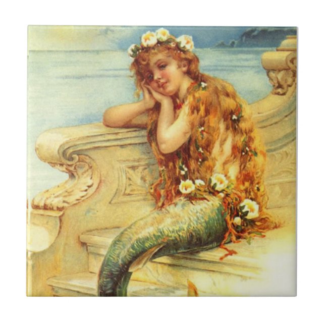Vintage Mermaid Tile (Front)