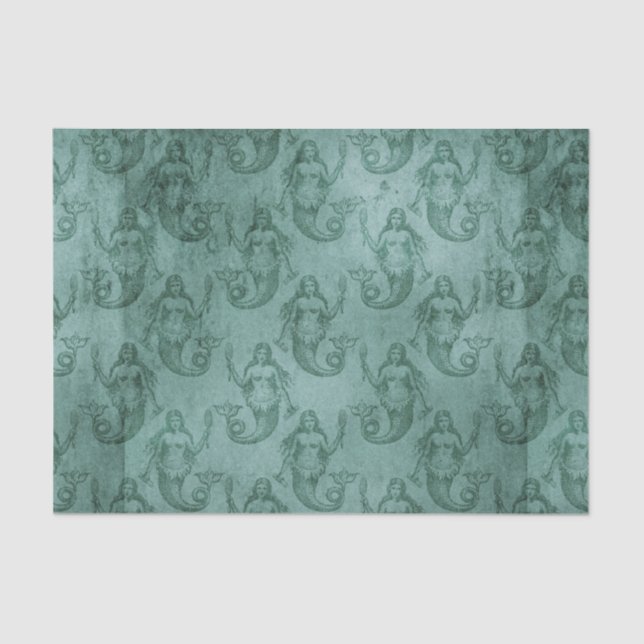 Vintage Mermaid Tissue Paper (Front)