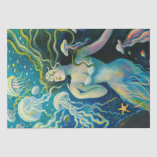 Vintage Mermaid Wall Decor Mermaids Sea Nymph Tissue Paper