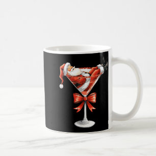 Vintage Merrier With A Martini Tail Santa Claus Xm Coffee Mug