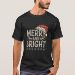 Vintage Merry And Bright Christmas Lights Xmas Fam T-Shirt<br><div class="desc">Vintage Merry And Bright Christmas Lights Xmas Family Group</div>