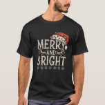 Vintage Merry And Bright Christmas Lights Xmas Fam T-Shirt<br><div class="desc">Vintage Merry And Bright Christmas Lights Xmas Family Group</div>