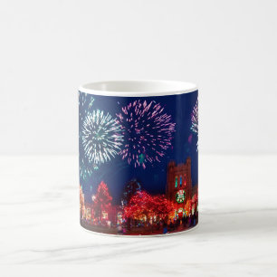 Vintage Merry Christmas Celebration Personalised Coffee Mug