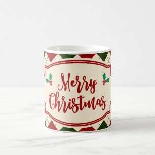 Vintage Merry Christmas Design Coffee Mug