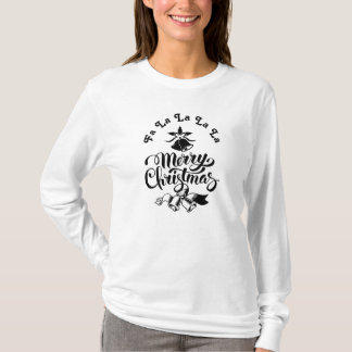Vintage Merry Christmas "Fa La La La La"  T-Shirt