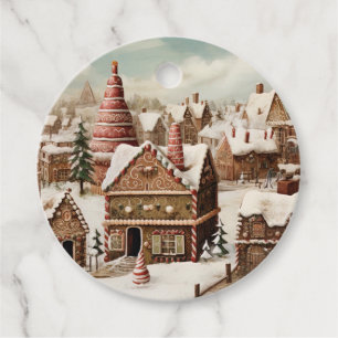 Vintage Merry Christmas Favour Tags