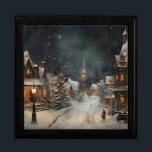 Vintage Merry Christmas Gift Box<br><div class="desc">Merry Christmas gift box for your family</div>