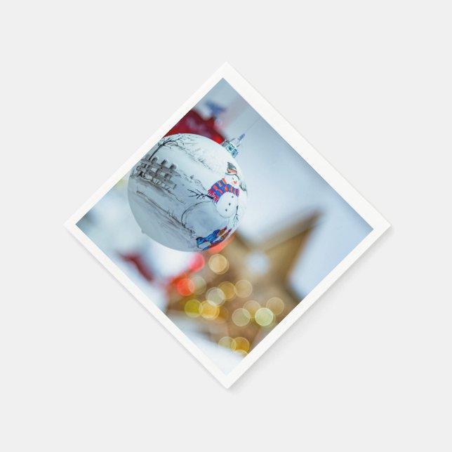 Vintage Merry Christmas Napkin (Corner)