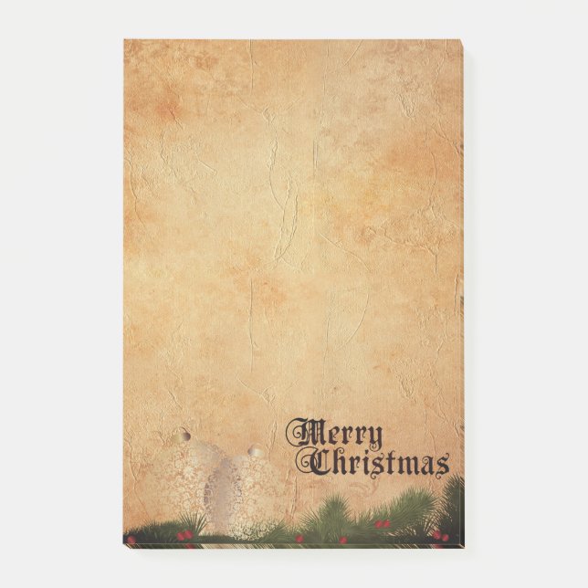 Vintage Merry Christmas Post-it Notes (Front)