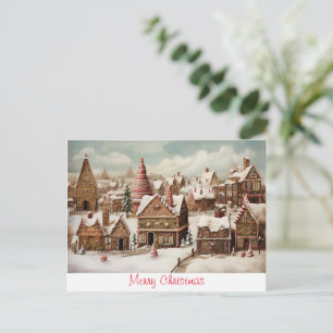 Vintage Merry Christmas Postcard