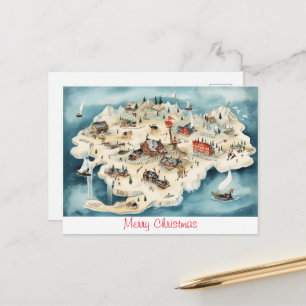 Vintage Merry Christmas Postcard