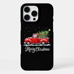 Vintage Merry Christmas Red Truck Old Fashioned Ch iPhone 16 Pro Max Case