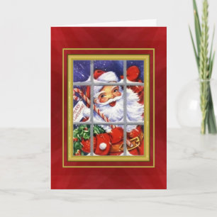 Vintage Merry Christmas Santa Card