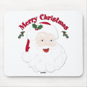Vintage Merry Christmas Santa Mouse Mat