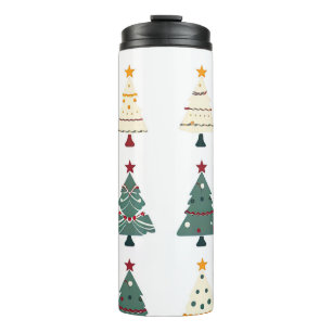 Vintage Merry Christmas Thermal Tumbler