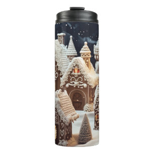 Vintage Merry Christmas Thermal Tumbler