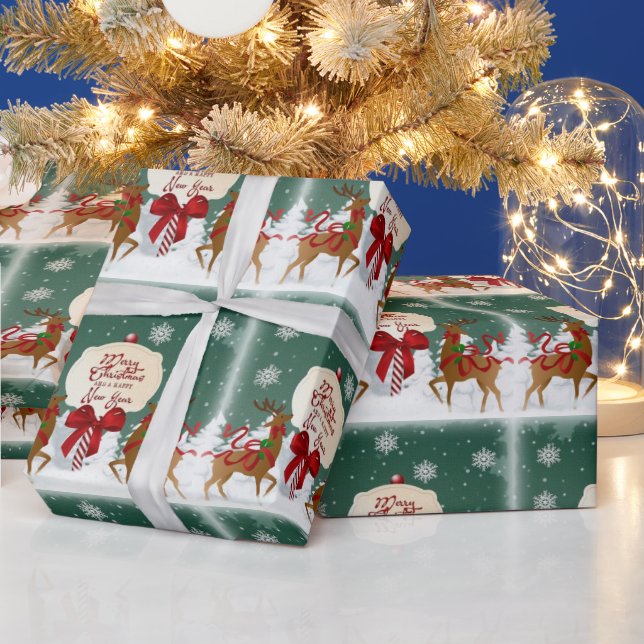 Vintage Merry Christmas Wrapping Paper (Holidays)
