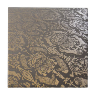 VINTAGE METALLIC DAMASK TILE