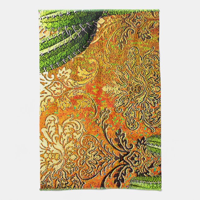 Vintage Mexican Desert Cactus   Tea Towel (Vertical)