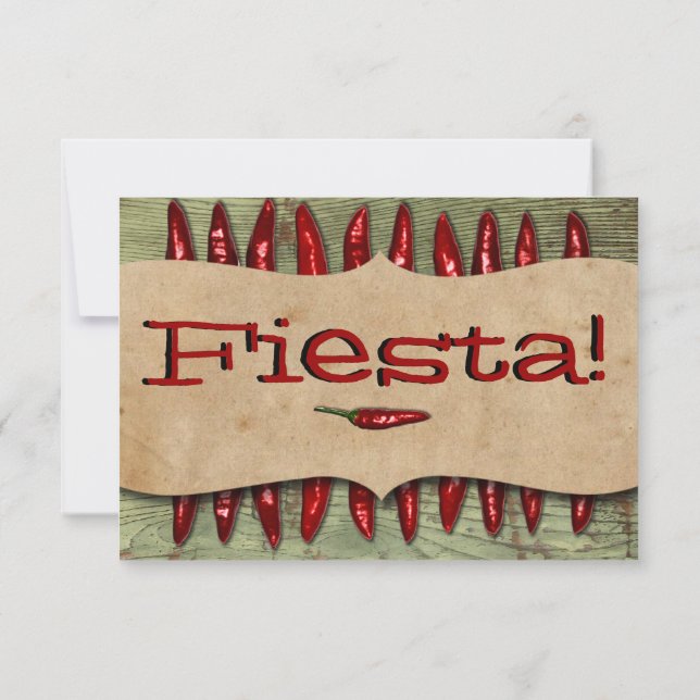 Vintage Mexican Fiesta 50th Birthday Party Invitation (Back)