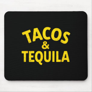 Vintage mexican fiesta tacos & drinking mouse mat