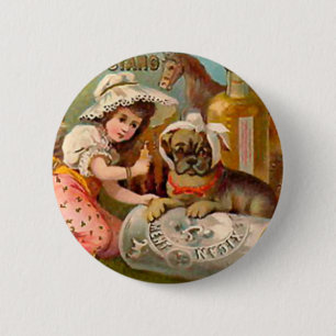 Vintage Mexican Mustang Liniment Ad 6 Cm Round Badge