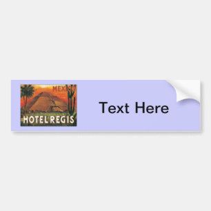 Vintage Mexico Hotel Bumper Sticker