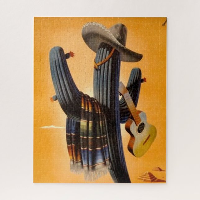 Vintage Mexico - Mexican Travel Tourism Advert Jigsaw Puzzle (Vertical)