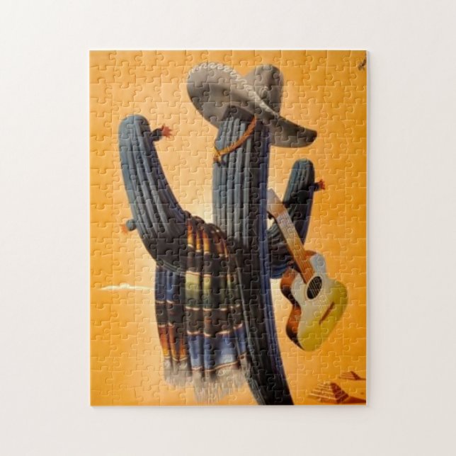 Vintage Mexico - Mexican Travel Tourism Advert Jigsaw Puzzle (Vertical)