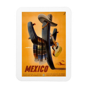 Vintage Mexico - Mexican Travel Tourism Advert Magnet