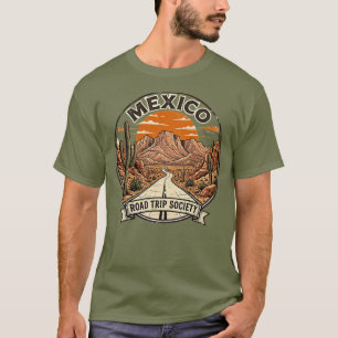 Vintage Mexico Road Trip Society Desert Adventure T-Shirt
