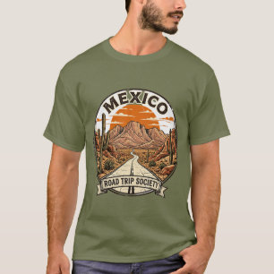 Vintage Mexico Road Trip Society Desert Adventure T-Shirt