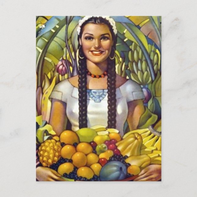 Vintage Mexico Travel Tourism Advertisement Postcard (Front)