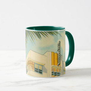 Vintage Miami Art Deco Mug
