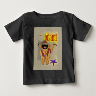 Vintage Miami Beach Baby T-Shirt