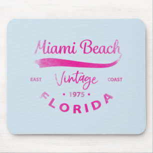 Vintage Miami-Beach, Florida, Logo East Coast Cool Mouse Mat