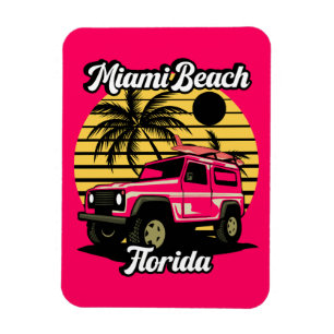 Vintage Miami Beach Florida Magnet