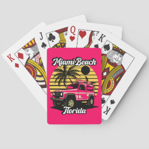 Vintage Miami Beach Florida Playing Cards