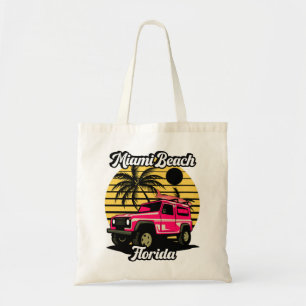 Vintage Miami Beach Florida Tote Bag