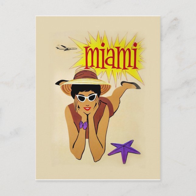 Vintage Miami Beach Postcard (Front)
