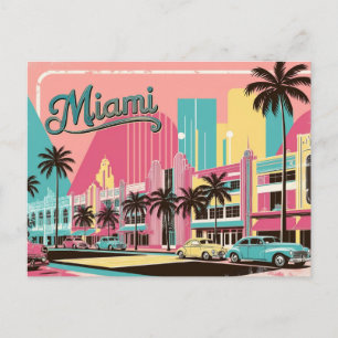 Vintage Miami, Florida Postcard