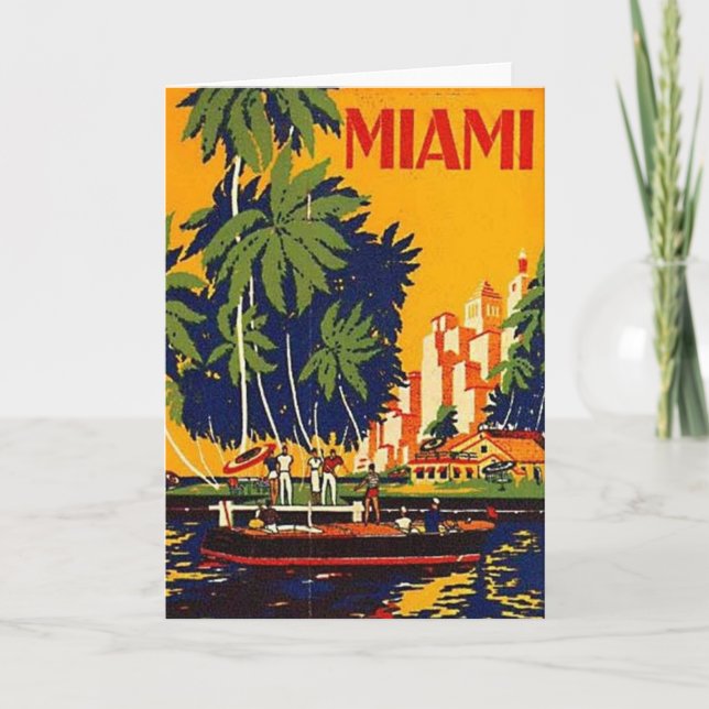 Vintage Miami, Florida, USA - Card (Front)