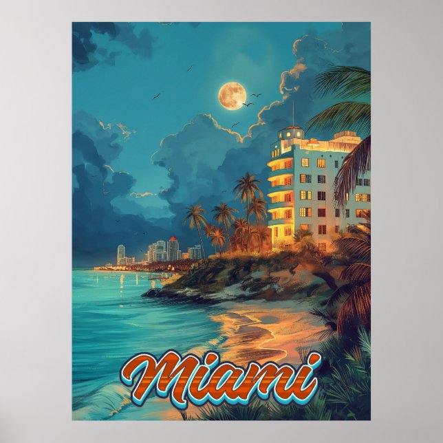 Vintage Miami Poster (Front)