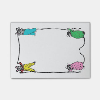 Vintage Mice Post It Notes