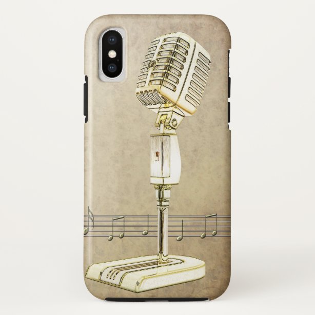 Microphone iPhone Cases & Covers Zazzle.co.uk