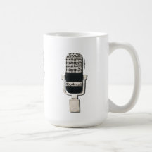 Vintage Microphone Mug RCA Calrad Elgin