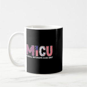 Vintage Micu Nurse Us Flag Patriotic 4th Of July P Coffee Mug