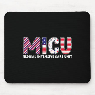 Vintage Micu Nurse Us Flag Patriotic 4th Of July P Mouse Mat