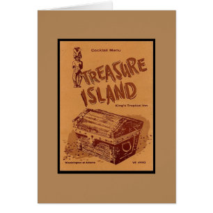 Vintage Mid-century Tiki Menu