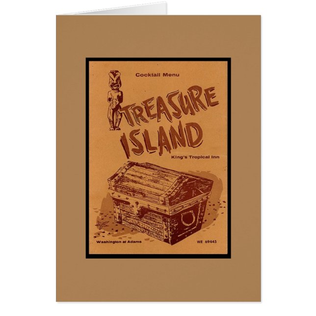 Vintage Mid-century Tiki Menu (Front)